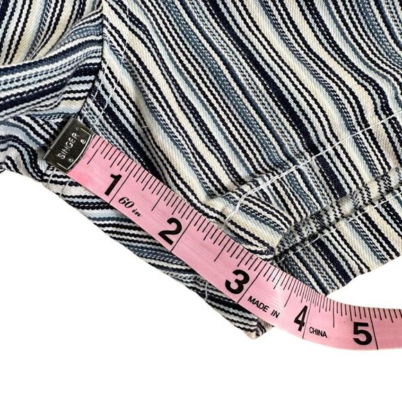 Versus Gianni Versace ~ Striped Blue Shorts ~ size 27 - Picture 9 of 10